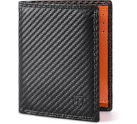 TEEHON® Classique Portefeuille Homme en Cuir Véritable Porte-Monnaie avec Blocage RFID/NFC 13 Porte Carte Crédit, 2 Compartiment à Billets, Poche à Monnaie avec Boîte Cadeau- Noir