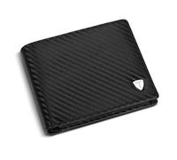 TEEHON® Portefeuille Homme en Cuir Véritable avec Blocage RFID/NFC 8 Porte Carte Crédit, 2 Compartiment à Billets, Classique Porte Feuille Poche à Monnaie avec Boîte Cadeau- Noir