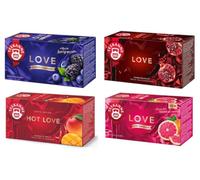 TEEKANNE BIG LOVE Collection de Thé aux Fruits, 4 Boîtes de 20 Sachets