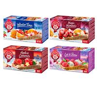 TEEKANNE Collection de Thés d'Hiver Fairy Tale, 180g, 4 Boîtes de 20 Sachets