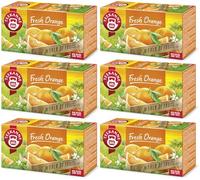 Teekanne Thé aux Fruits Fresh Orange, Pack de 6 Boîtes, 20 Sachets par Boîte, 45 g Chacune