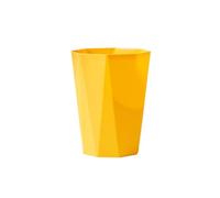 TEEKU Grand sac poubelle créatif en forme de plastique pour salle de bain, cuisine, salon (jaune, taille unique)