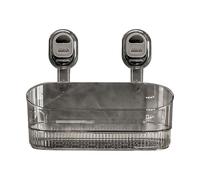 TEEKU Porte-gobelet ondulé avec ventouse pour salle de bain, sans perceuse, puissant organisateur de douche et porte-savon (A, taille unique)