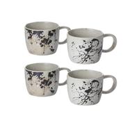 Teemando 2 gobelets Aurel en grès avec Reactive Glaze, 2 assortis, 0,5 l, H 8 cm, Ø 10,8 cm = 4 gobelets