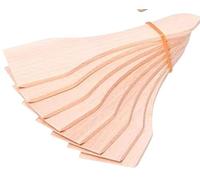 Teemando® 8 Grattoirs en Bois de Hêtre Local pour Raclette - 13 cm, Spatules Résistantes à la Chaleur pour Poêlons Enduits
