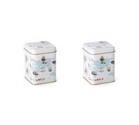 Teemando® Lot de 2 boîtes rectangulaires avec couvercle 9,8 x 6,5 x 6,5 cm 100 g