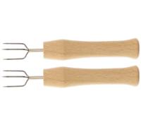 Teemando® Lot de 2 fourchettes à pommes de terre en pellicules ou épis de maïs, piquet de pommes de terre