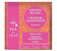 Teemando® Lot de 2 sachets de pyramides aromatisés Orange/pamplemousse aromatisés 50 sachets pyramidaux en sachet de 3,5 g = 2 x 50 sachets