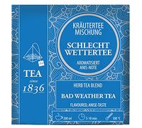 Teemando® Lot de 2 sachets de thé aromatisés à l'anis et note aromatisés 50 sachets pyramides en sachet de 3 g = 2 x 50 sachets