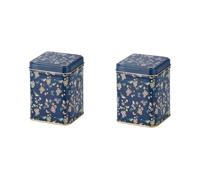 Teemando® Nessie Lot de 2 boîtes carrées avec couvercle 9,8 x 6,5 x 6,5 cm 100 g