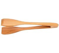 teemando® Pince à salade élégante et pince de service en bois de cerisier, 30 cm, saisir en toute sécurité la salade et les antipasti avec la pince en bois solide