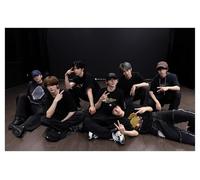 Teen Idol Aesthetic Canvas Print, Inspiring Music Group Poster, Modern Wall Decor for Dorm Room, Youthful Energy Art Gift for Fans(Unframed,12x18inch(30x45cm))