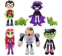 Teen Titan go Mini Figurine, Adolescent Titan Mini Figurine, Figurines DIY Animation Cake Top Décoration Animation Anniversaire Produits de Décoration pour Enfants