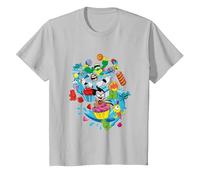 Teen Titans Go Candy Mania T-Shirt, Enfant, Argent, 3 Ans