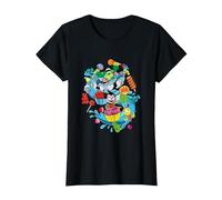 Teen Titans Go Candy Mania T-Shirt, Femme, Noir, 3XL