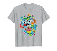 Teen Titans Go Candy Mania T-Shirt, Homme, Gris Chiné, 3XL