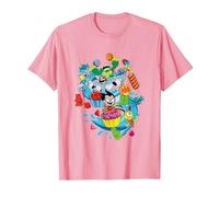 Teen Titans Go Candy Mania T-Shirt, Homme, Rose, 3XL