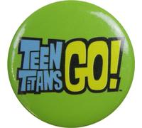 Teen Titans GO! - Logo - Bouton rond de 3,2 cm, Acier inoxydable, Sans pierre précieuse