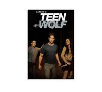 Teen WolfPoster sur toile classique imperméable à l'eau Décoration murale universelle Peinture à offrir à un ami ou un professeur 20 x 30 cm Sans cadre
