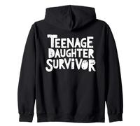 Teenage Daughter Survivor Humour Parent Ado Sarcastique Sweat à Capuche