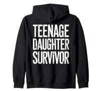 Teenage Daughter Survivor Humour Parent Sarcastique Fille Sweat à Capuche