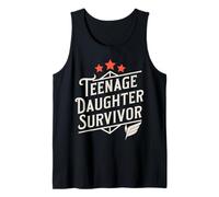 Teenage Daughter Survivor: Vintage Humor for Parents Débardeur