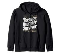 Teenage Daughter Survivor: Vintage Humor for Parents Sweat à Capuche