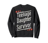 Teenage Daughter Survivor: Vintage Humor for Parents Sweatshirt