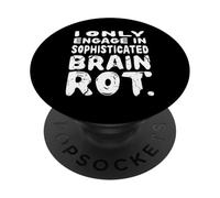 Teenage Laughter - Sophisticated Brain Rot PopSockets PopGrip Adhésif
