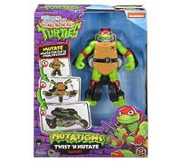 TEENAGE MUTANT NINJA 84292CO Tales Turtles Twist N Mutate Raphael Transforms from Action Figure to Stealth Vehicle Multicolore