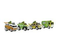 Teenage Mutant Ninja Turtles, 1:64th Diecast Shell Riders Set Classic Styling, Leo, Raph, Donatello et Mikey, à partir de 3 Ans