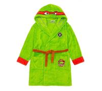 Teenage Mutant Ninja Turtles Boys Green Hooded Bathrobe | Transformez-vous en héros avec cette robe de costume | Idéal pour des nuits de jeu et de confort | Robe de chambre TMNT