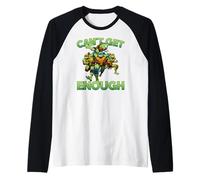 Teenage Mutant Ninja Turtles Can't Get Enough Retro Hero Manche Raglan