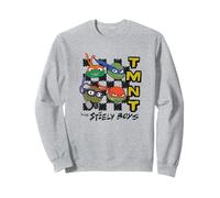 Teenage Mutant Ninja Turtles Checkered The Steely Boys Faces Sweatshirt