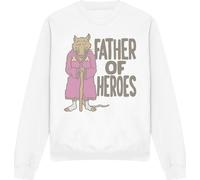Teenage Mutant Ninja Turtles - "Father Of Heroes" Sweatshirt für Herren/Damen Uni TV12948 (M) (Weiß)