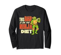 Teenage Mutant Ninja Turtles Father's Day Dad Ninja Diet Manche Longue