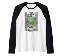 Teenage Mutant Ninja Turtles Fighting Panels Manche Raglan