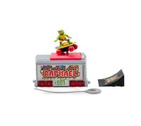 TEENAGE MUTANT NINJA Tortues | Raphael Switch Kick Lanceur de métro | TMNT Figurine d'action édition Classique, âge 3+ Cadeaux et Jouets