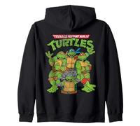 Teenage Mutant Ninja Turtles Logo and Brothers Distressed Sweat à Capuche