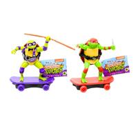 Teenage Mutant Ninja Turtles Lot de 2 déchiqueteuses d'égout 15 cm pour skateboard Raphael & Donatello