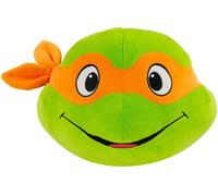Club Mocchi Mocchi Tomy Peluche Tortues Ninja Michelangelo 38 cm- Peluches TMNT à Collectionner - Jouets sous Licence Officielle - Figurines d'action - Jouet Tortues Ninja 3 Ans et +