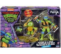 Playmates Toys – Pack de 3 figurines Teenage Mutant Ninja Turtles Leonardo Evolution 10 cm