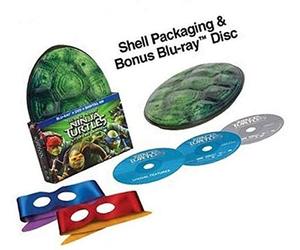 Teenage Mutant Ninja Turtles: Out of the Shadows Exclusive Shell Packaging with 2 Reversible Masks (Blu Ray + DVD +