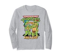 Teenage Mutant Ninja Turtles Pizza Slice Party Retro Manche Longue
