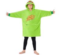 Teenage Mutant Ninja Turtles Poncho Oversize Garçon Ado 7-13 Ans, Sweat à Capuche Polaire, Wearable Blanket Plaid Sac TMNT