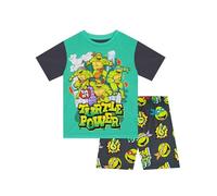 Teenage Mutant Ninja Turtles Pyjamas Pyjama Court TMNT | Vêtements de Nuit d’été pour garçons | Gris 6-7 Ans
