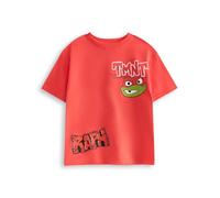 Teenage Mutant Ninja Turtles Raph Red Short Graphic Tee | T-Shirt pour garçons TMNT | Haut de Dessin animé à col Rond | Vêtements décontractés pour Enfants | Vêtements de Personnage Raphaël - 6-7 Ans