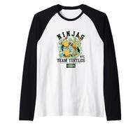 Teenage Mutant Ninja Turtles Retro NYC Ninjas 1984 Breakout Manche Raglan