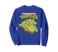 Teenage Mutant Ninja Turtles Silly Gestures Sweatshirt, Unisexe pour Adultes, Bleu Royal, M