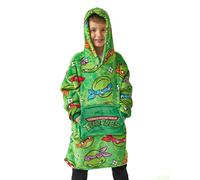 Teenage Mutant Ninja Turtles TMNT Boys' Green Blanket Hoodie | Parfait pour se prélasser | Caractéristiques hotte pour Plus de Chaleur